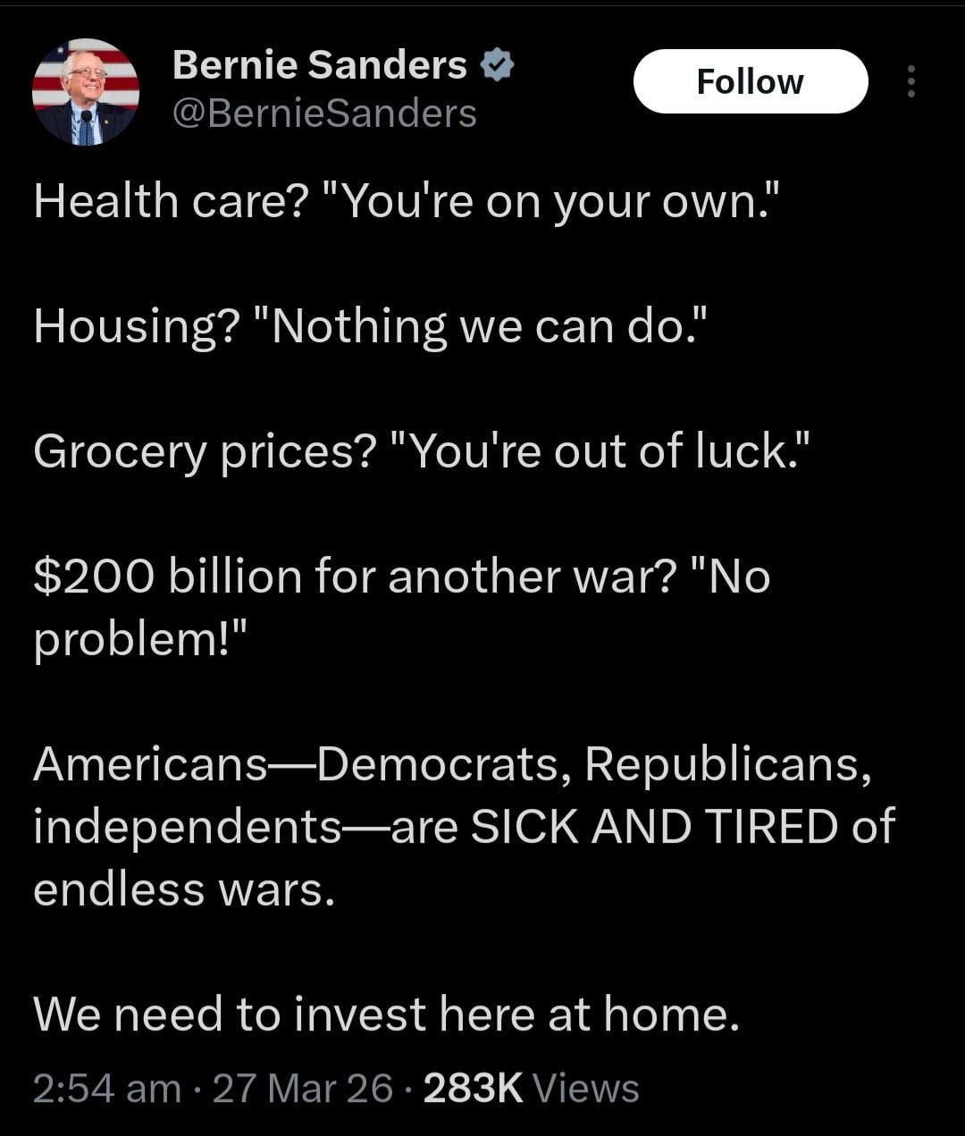 Sanders Take!